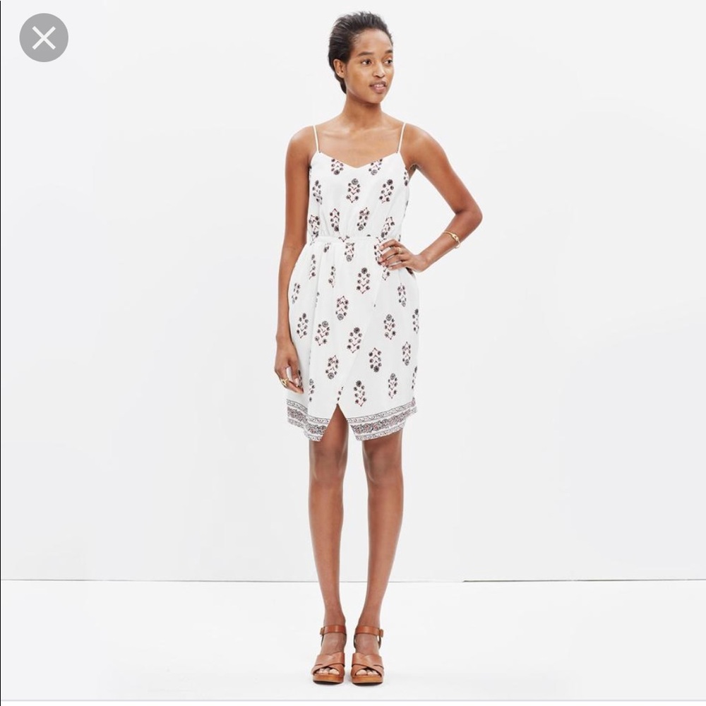 Madewell Silk Floral Dress